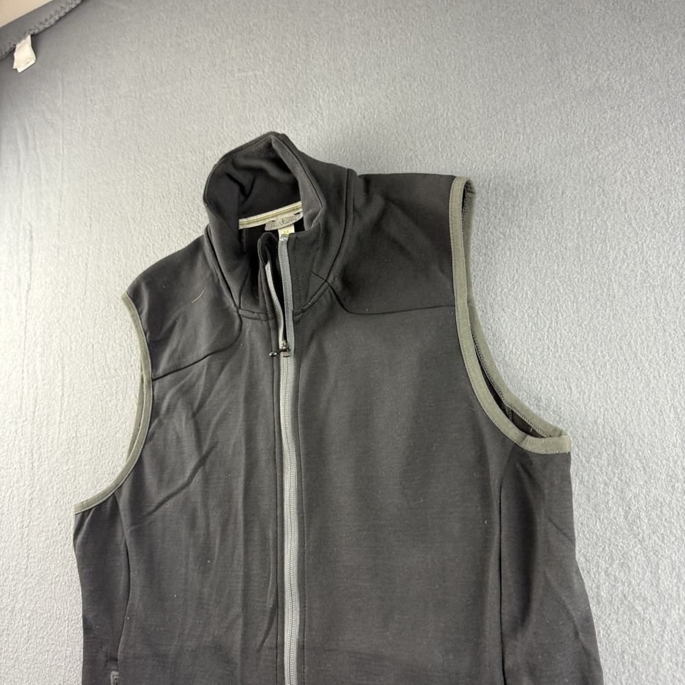 Smartwool Vest Men's M Black PhD Hyfi Merino Wool Blend Full Zip Hiking Gorpcore